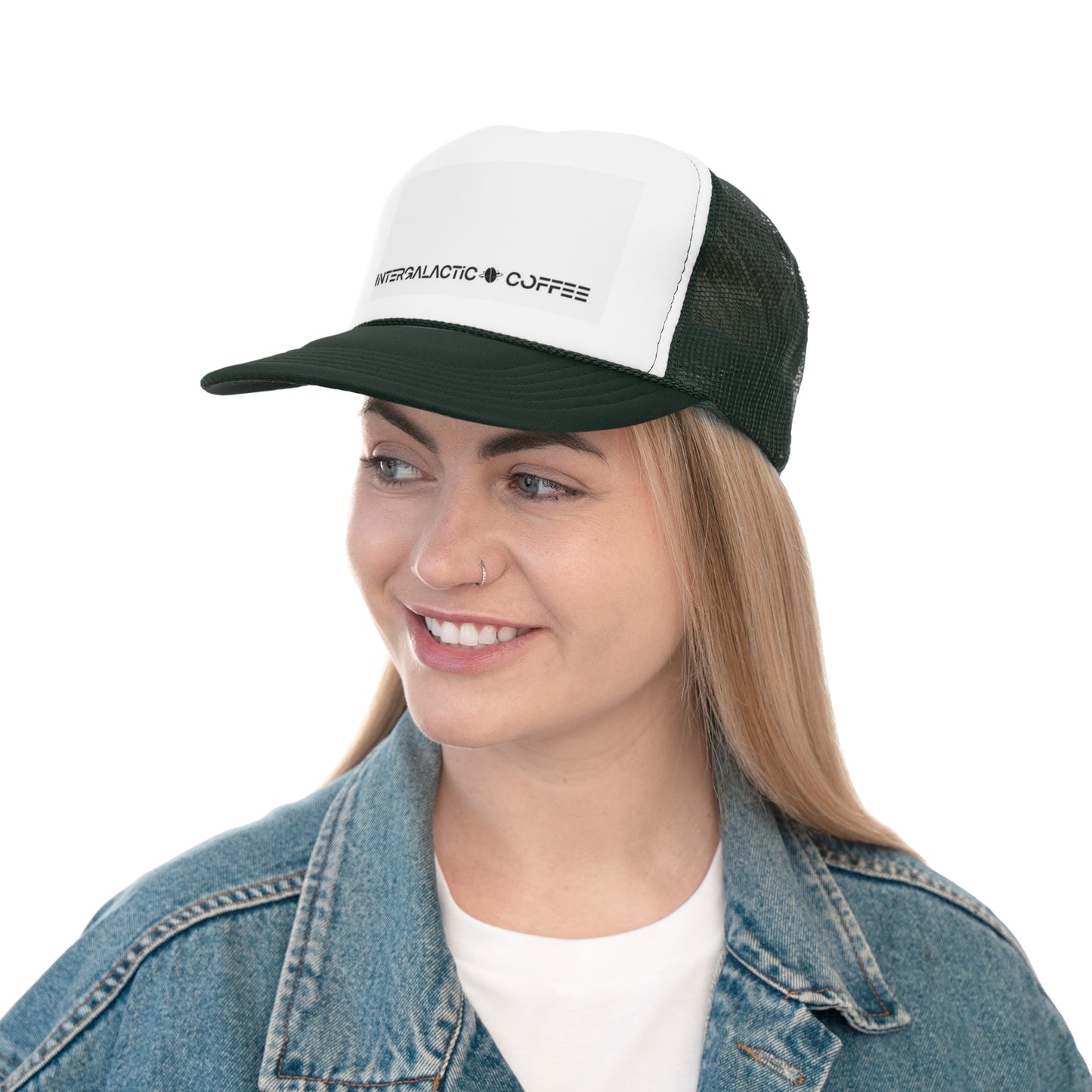 Intergalactic Coffee Trucker Caps